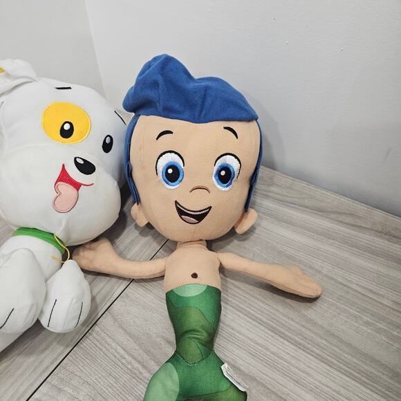 Bubble Guppies Puppy Gil Mermaid Large Cuddle Pillow Plush Toy Nick Jr. TV Show - Picture 2 of 14